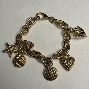 Chic Gold Charm Bracelet